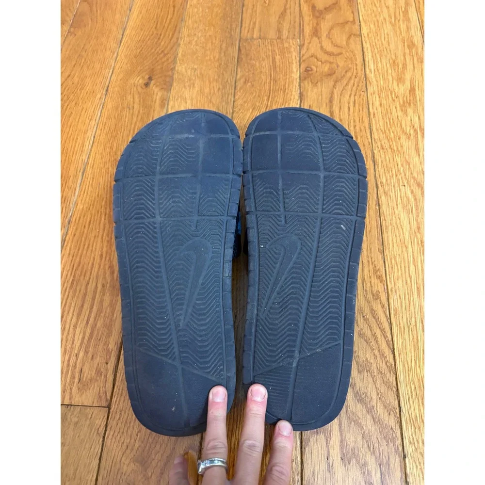 Nike Kawa Slide Men Blue Black Athletic Sandals 834818-440 Size 9